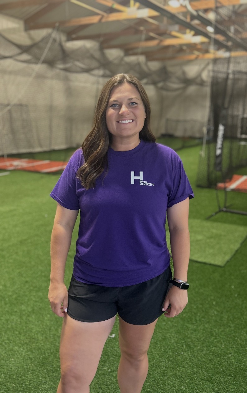 Coach Holly Hoelting at the 90/10 Mentality training facility